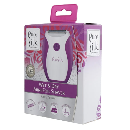Mini Foil Shaver for Women – Women’s Wet and Dry Foil Shaver with Dual Clipper Blades, Waterproof, Portable