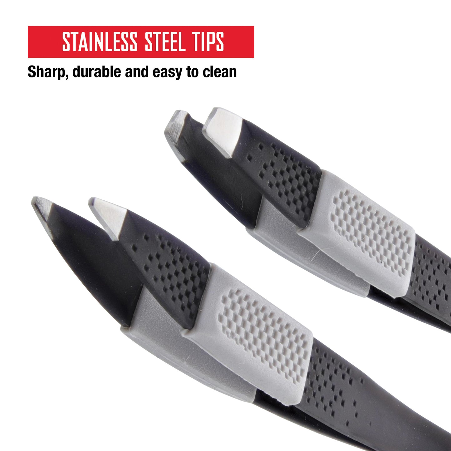 2-Pack Slant and Point Tweezer Set