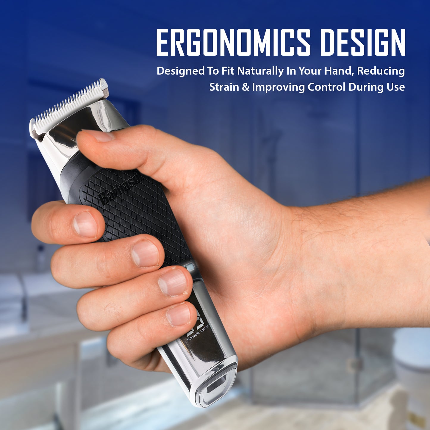 Barbasol Pro Cermaic Cordless Rechargeable Trimmer w Turbo