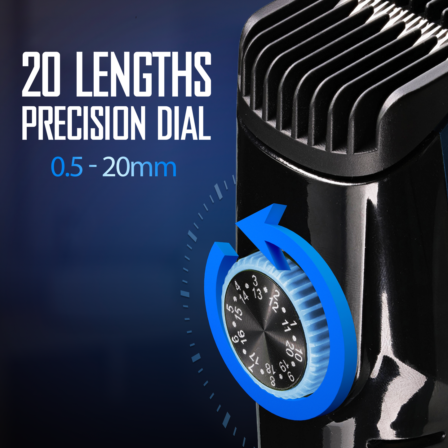Vacuum Beard Trimmer for Men, Self-Vacuuming Hair, Beard, Sideburns & Mustache