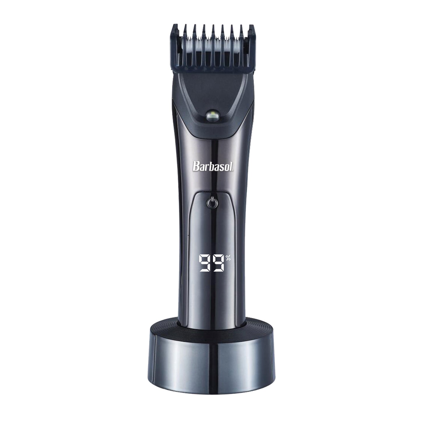 Rechargeable LCD Beard Trimmer with Ceramic Blade and LED Light