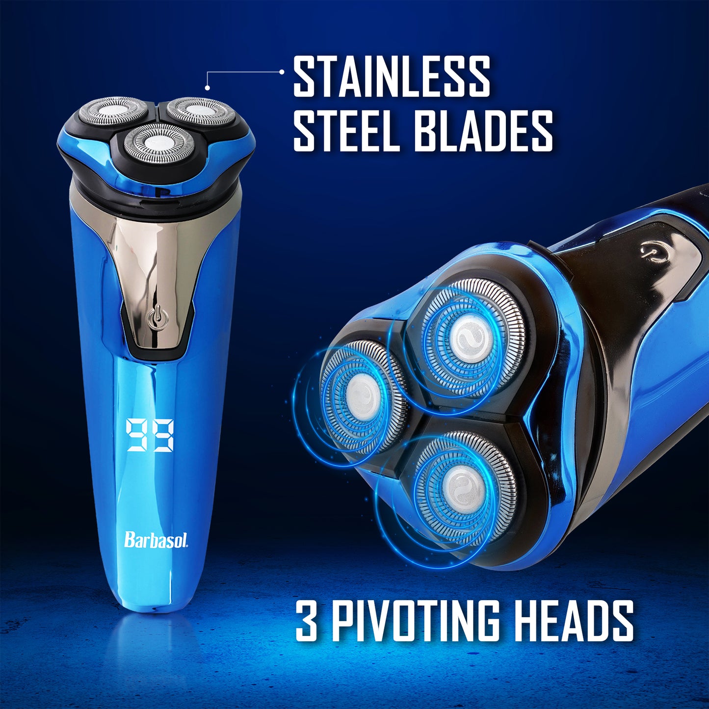 Barbasol Wet Rotary Shaver with LCD