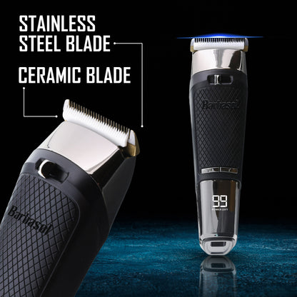 Barbasol Pro Cermaic Cordless Rechargeable Trimmer w Turbo