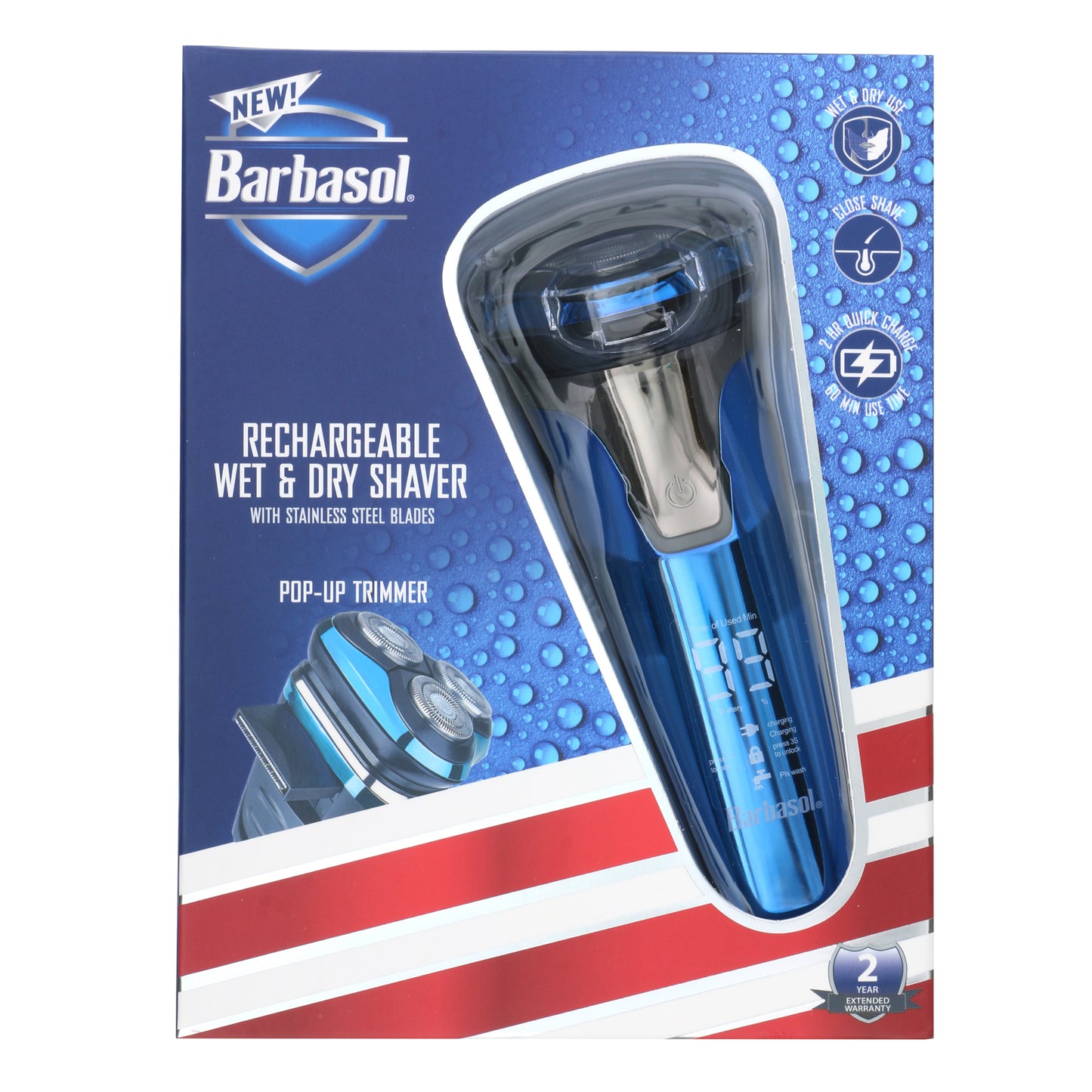Barbasol Wet Rotary Shaver with LCD