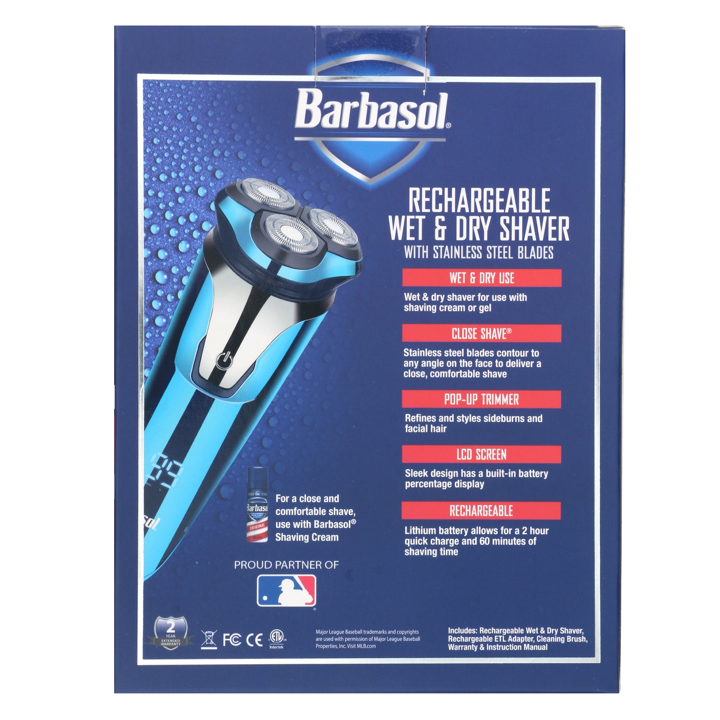 Barbasol Wet Rotary Shaver with LCD