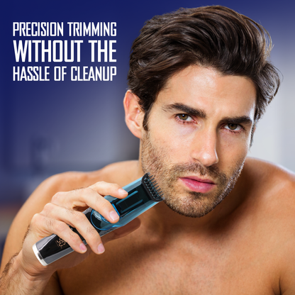 Vacuum Beard Trimmer for Men, Self-Vacuuming Hair, Beard, Sideburns & Mustache