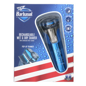 Rechargeable Wet & Dry Rotary Shaver with LCD Screen